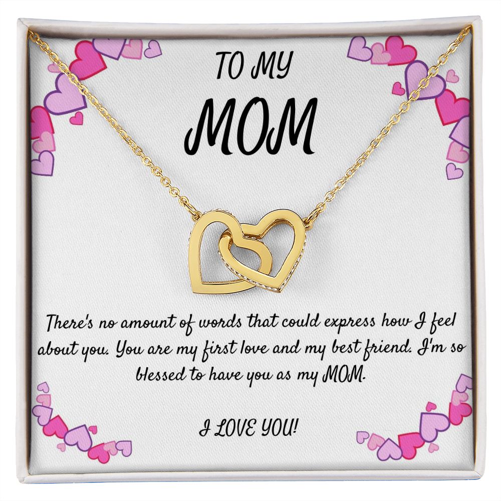 TO MY MOM Heart Necklace