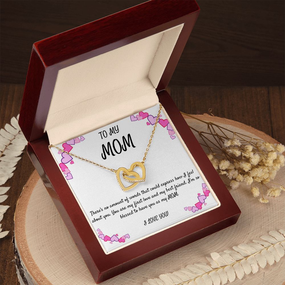 TO MY MOM Heart Necklace