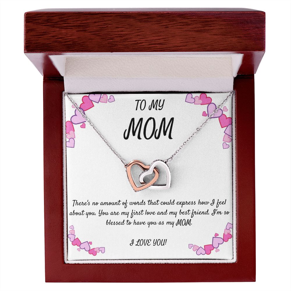 TO MY MOM Heart Necklace