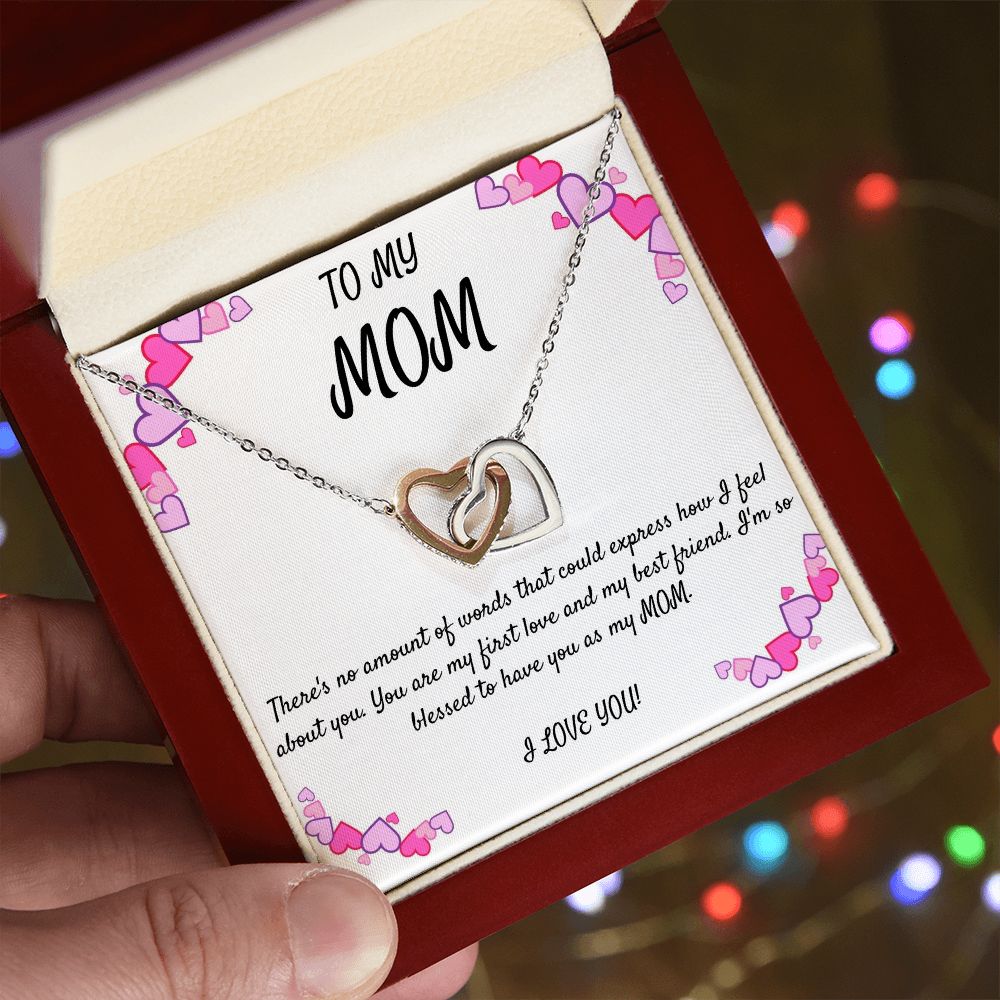 TO MY MOM Heart Necklace