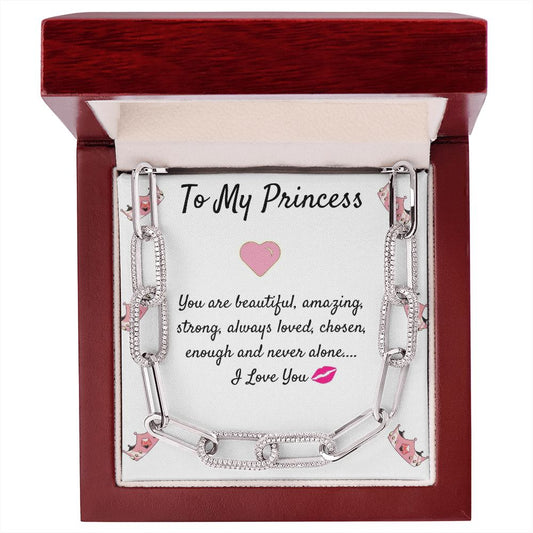 To My Princess Linked Necklace